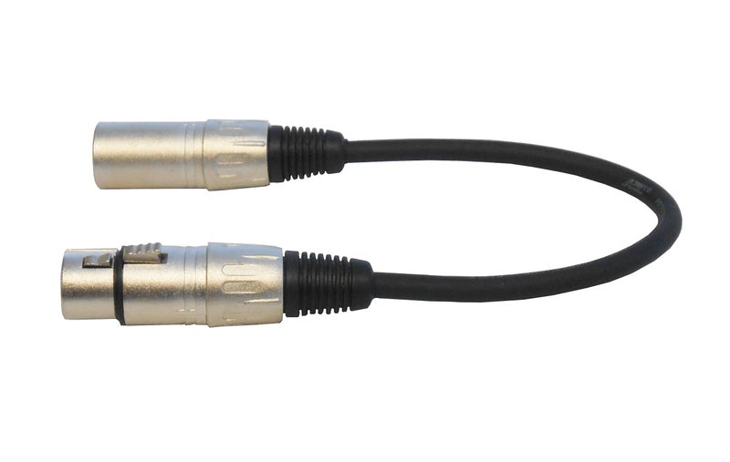 AUDIO 2000'S Audio2000'S ADC203M-P XLR Male to XLR Female Balanced Audio Patch Cable- 1", Tip to Tip - Image 1